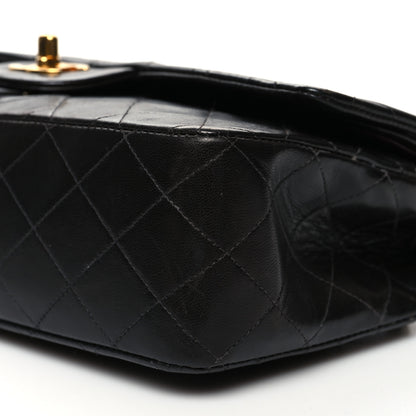 Chanel Lambskin Quilted Medium Double Flap Black 11 of 13