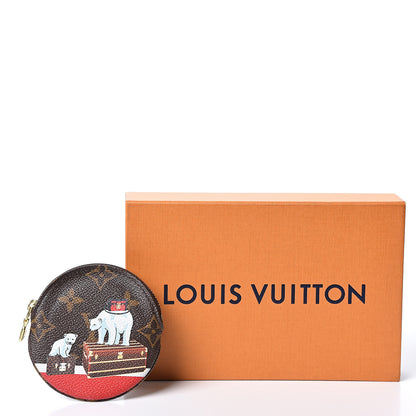 Louis Vuitton Monogram 2017 Christmas Animation Round Coin Purse 7 of 7