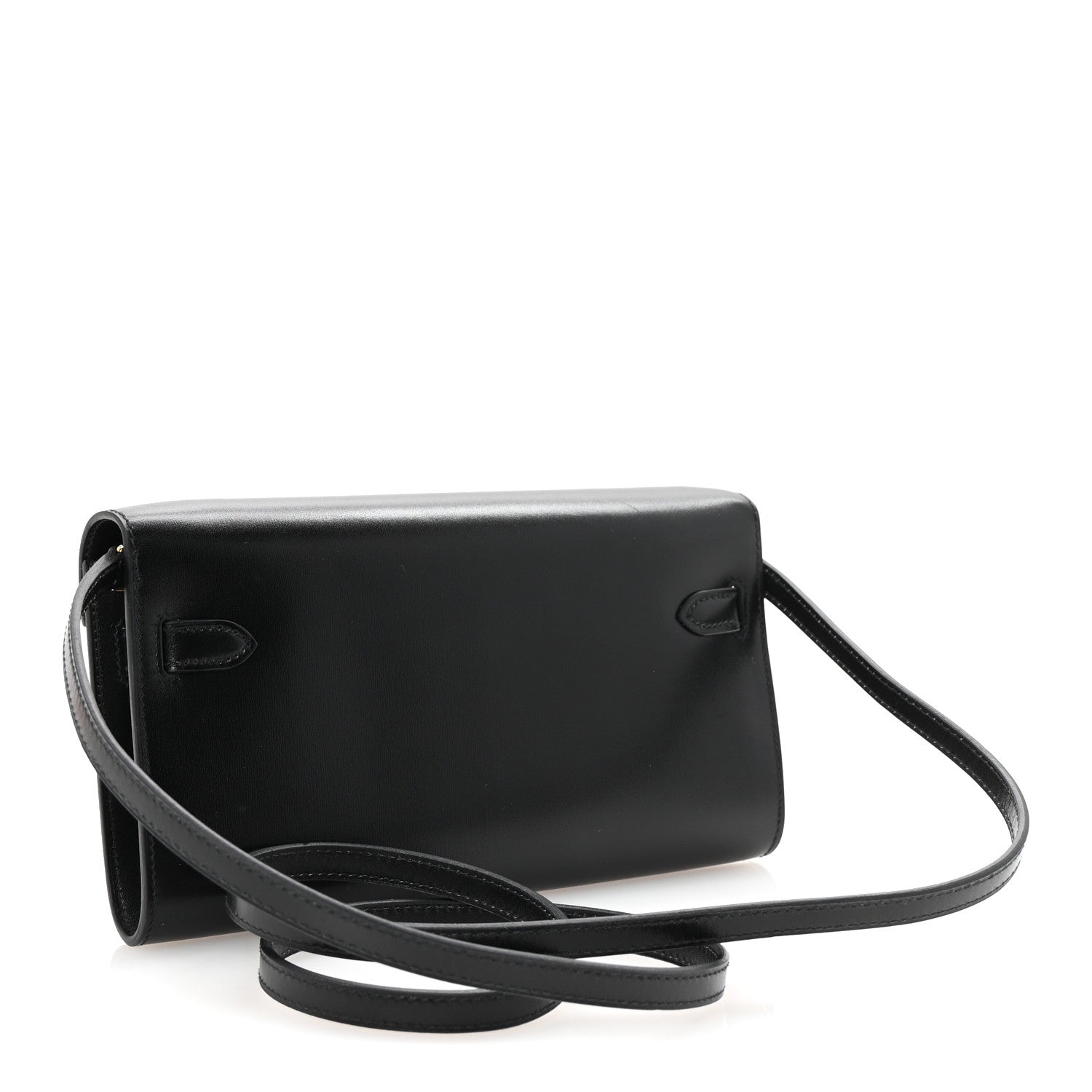 Hermes Box Kelly Wallet To Go Black 3 of 10
