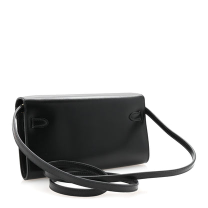 Hermes Box Kelly Wallet To Go Black 3 of 10