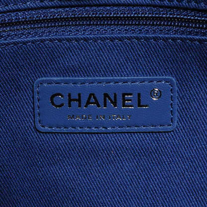Chanel Toile Small Deauville Tote Denim Blue 6 of 8