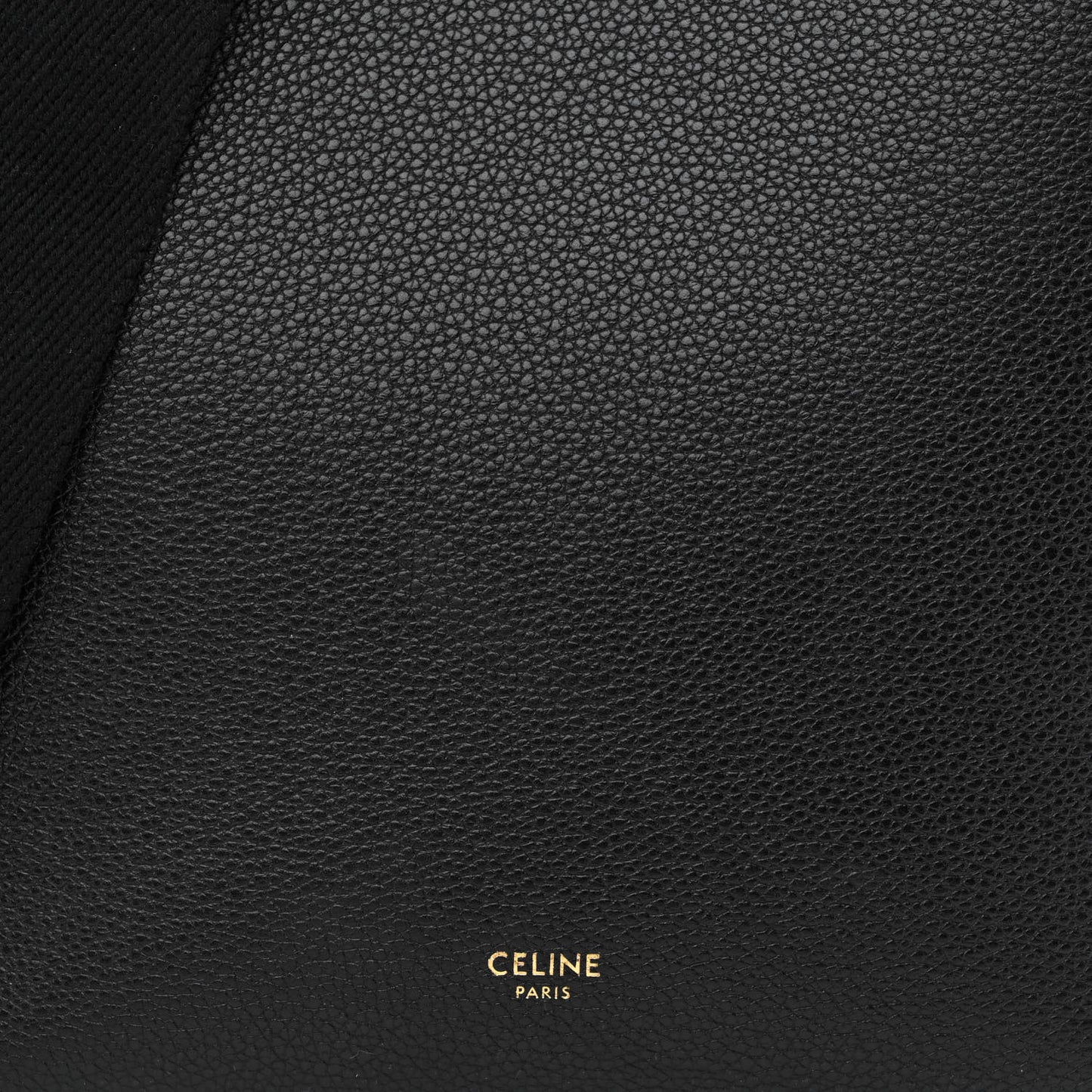 Soft Grained Calfskin Small Sangle Bucket Bag Black