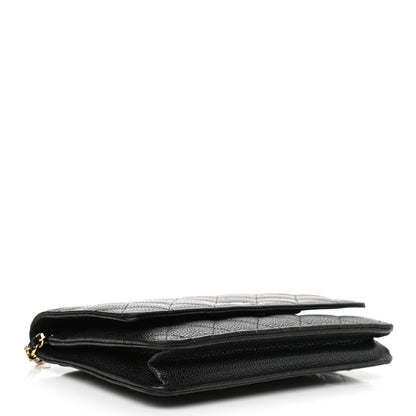 Chanel Caviar Quilted Wallet On Chain WOC Black 4 of 15