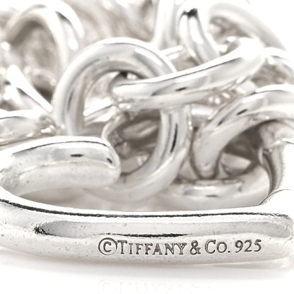 Tiffany Sterling Silver Heart Clasp Choker Necklace 4 of 4