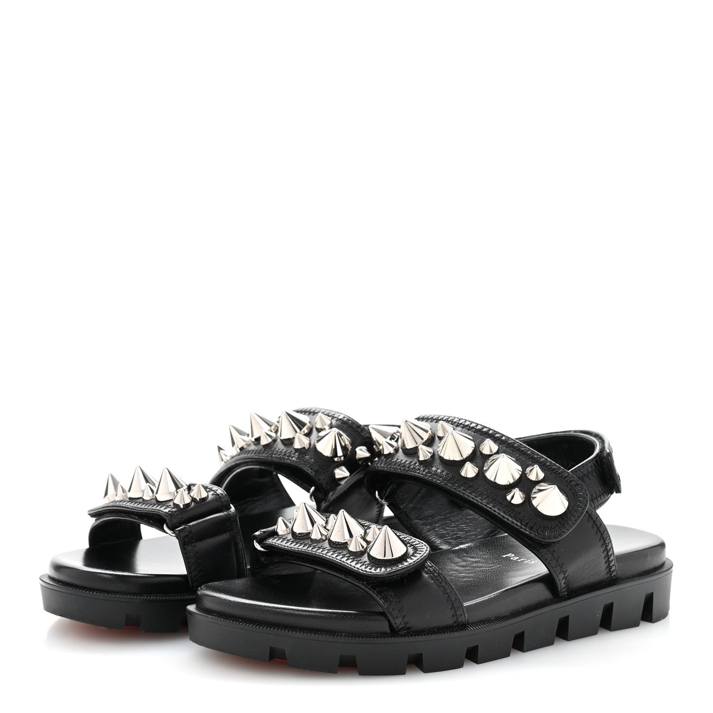 Nappa Spikita Cool Platform Sandals 37.5 Black