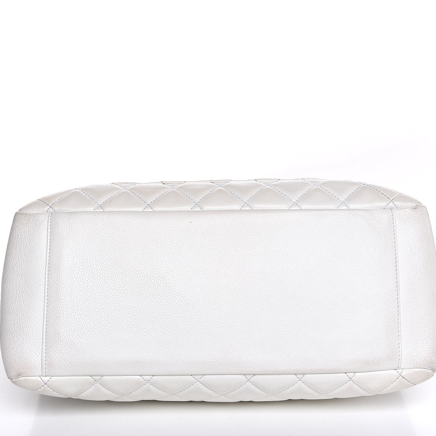 Chanel Caviar Quilted Grand Shopping Tote GST White 8 of 17