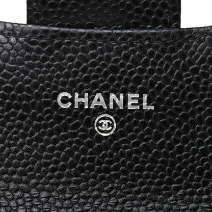 Chanel Caviar Quilted Flap Card Holder Wallet Black 8 of 9