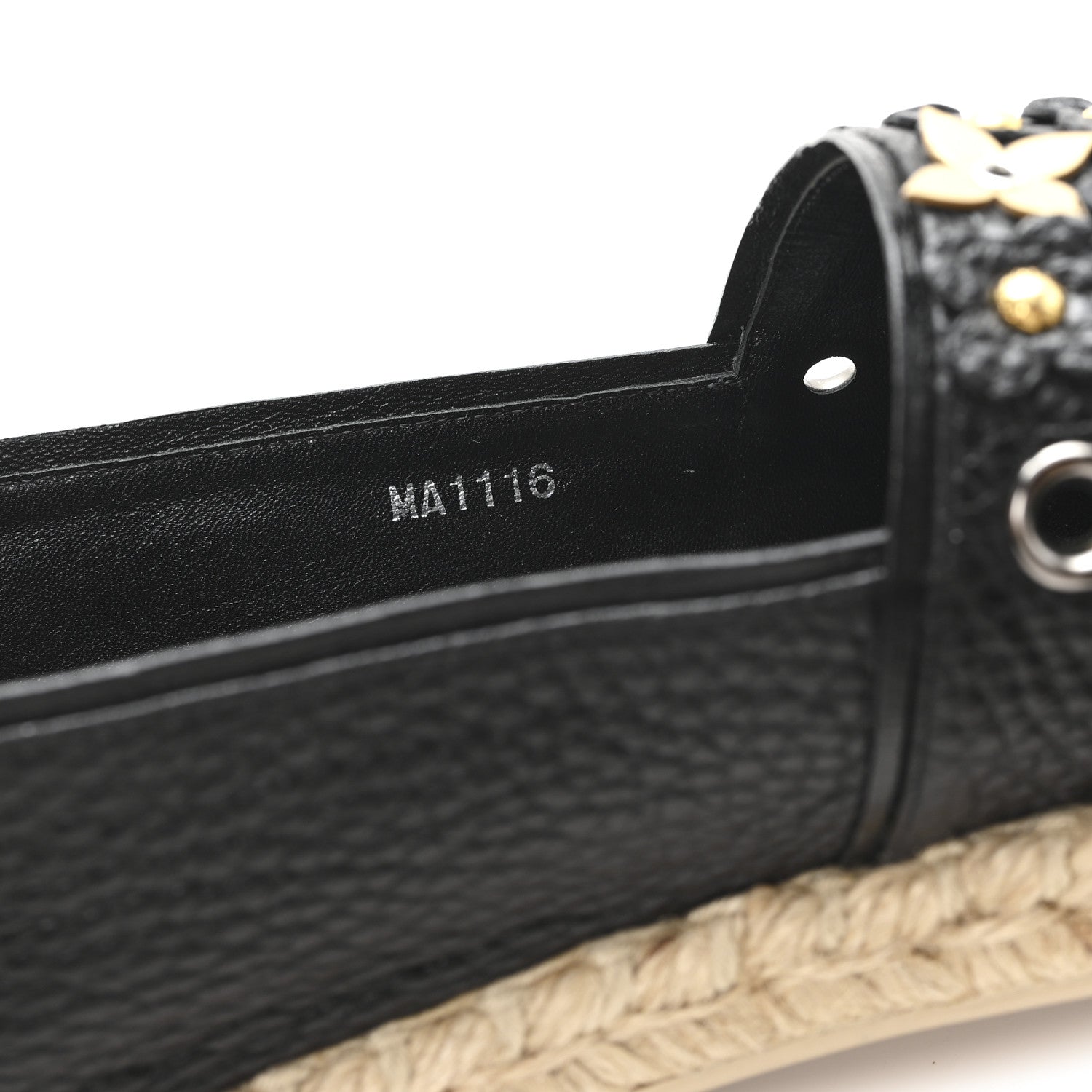 Louis Vuitton Calfskin Tropical Bloom Espadrille Flat 40 Black 9 of 9