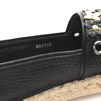Louis Vuitton Calfskin Tropical Bloom Espadrille Flat 40 Black 9 of 9