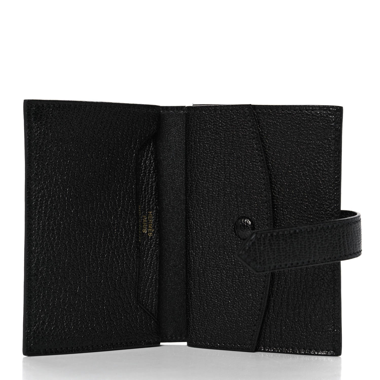 Hermes Chevre Mysore Mini Bearn Wallet Black 5 of 12