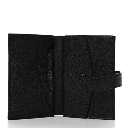Hermes Chevre Mysore Mini Bearn Wallet Black 5 of 12