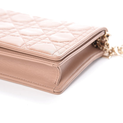 Christian Dior Lambskin Cannage Lady Dior Pouch Beige 6 of 11
