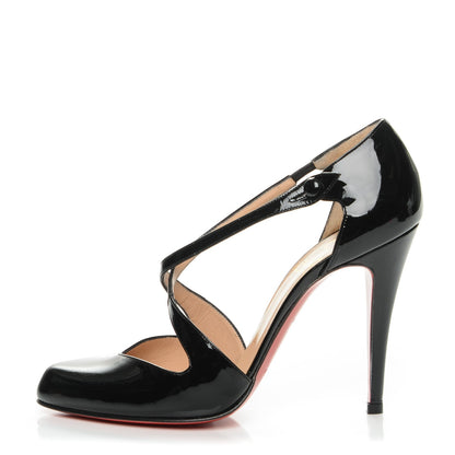 Christian Louboutin Patent Triclo 100 Pumps 37 Black 1 of 7