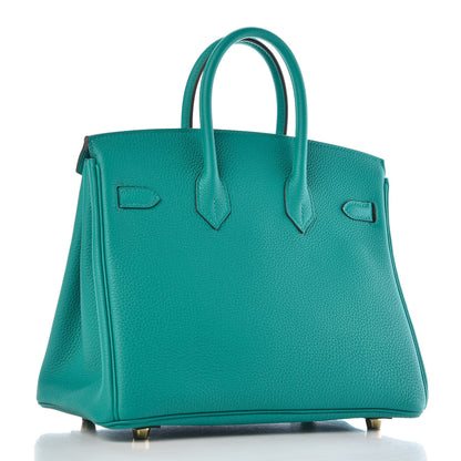 Hermes Togo Birkin 25 Vert Verone 3 of 37