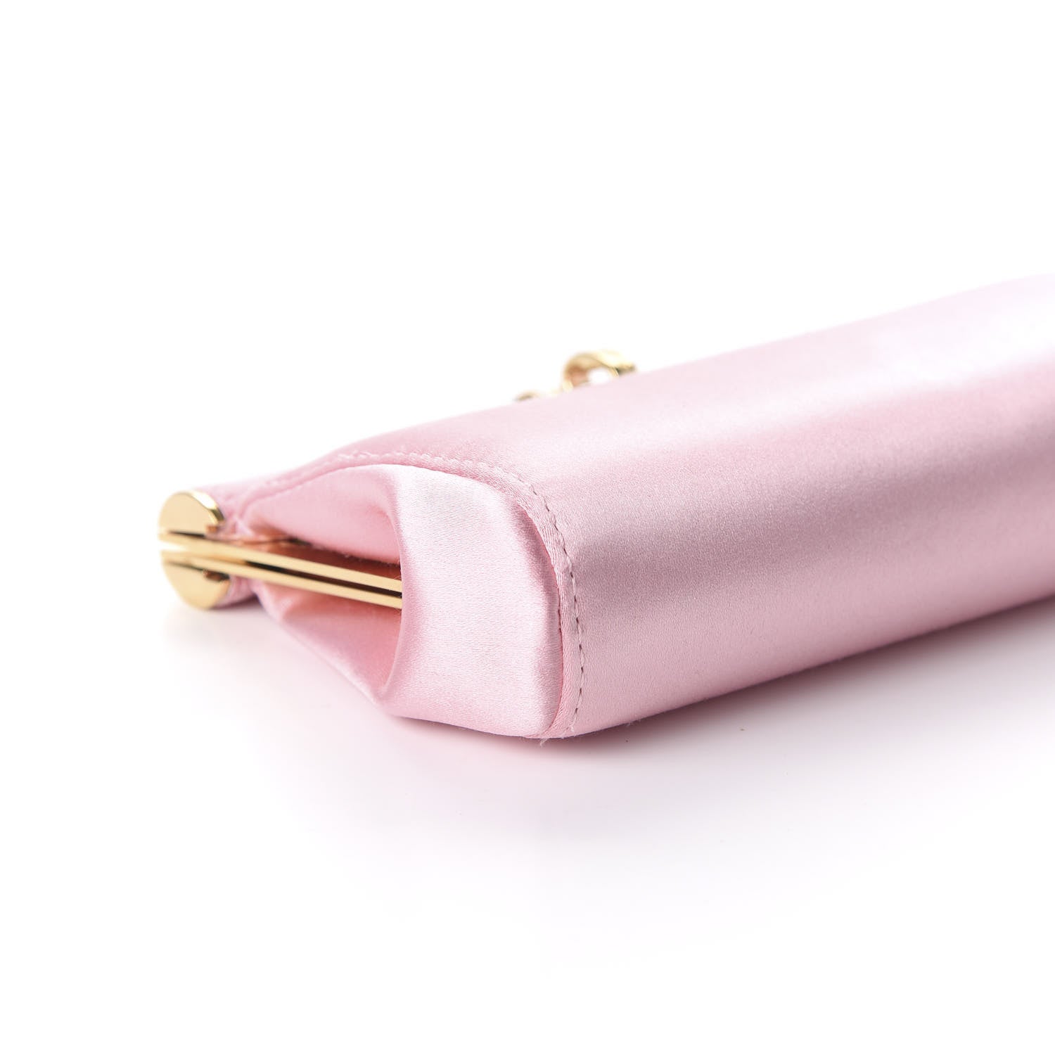 Dolce & Gabbana Satin Chain Clutch Pink 6 of 10