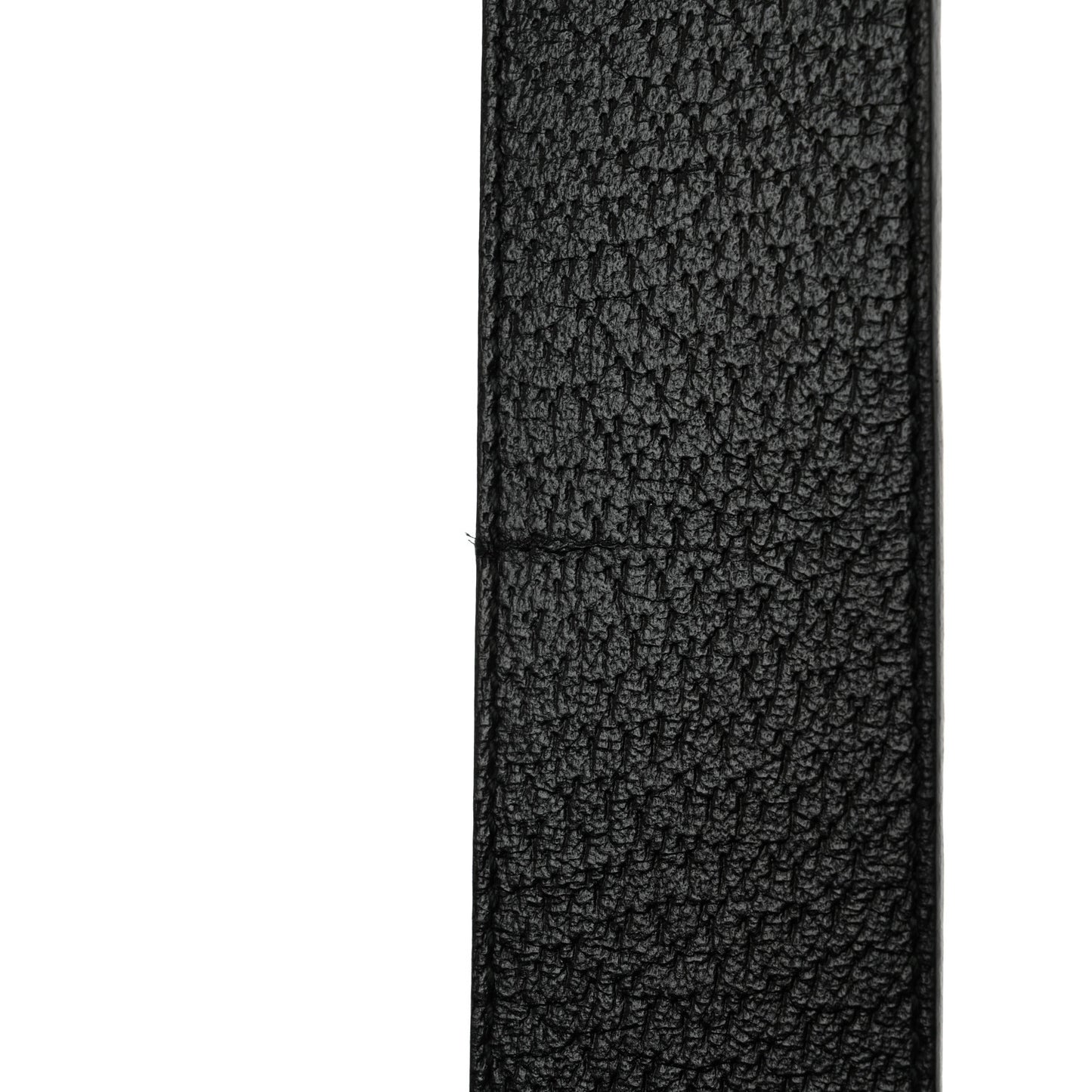Textured Dollar Calfskin Double G 40mm Belt 85 34 Black