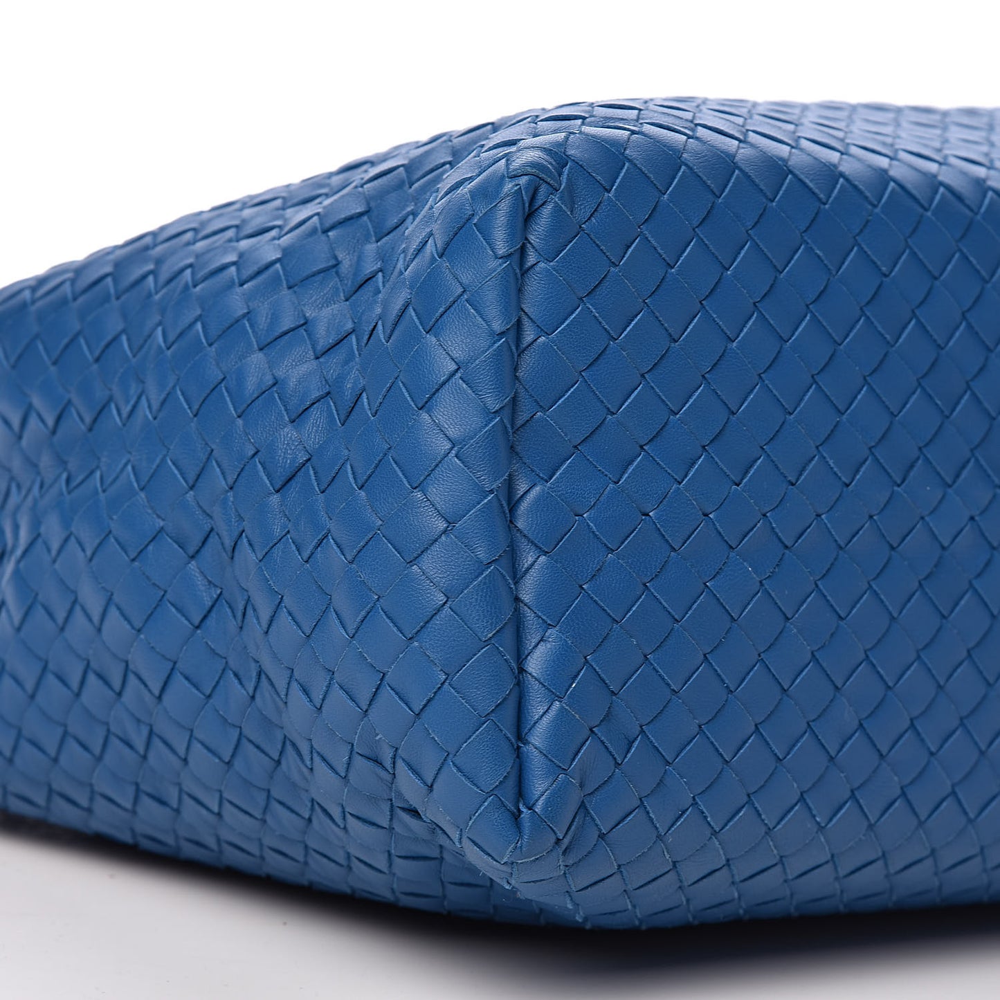 Nappa Intrecciato Medium Garda Bag Blue