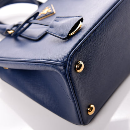 Prada Saffiano Lux Small Galleria Double Zip Tote Bluette 12 of 14