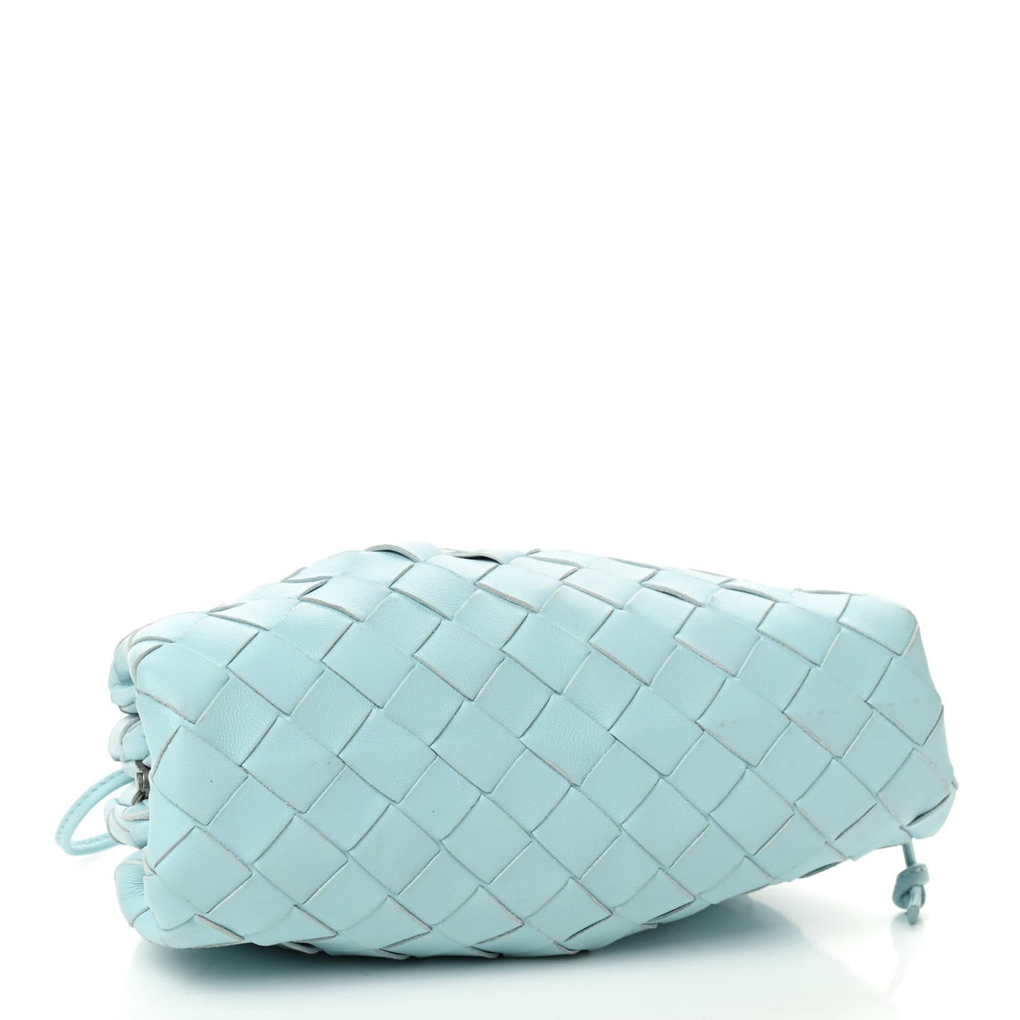 Nappa Intrecciato The Mini Pouch Topazio Silver