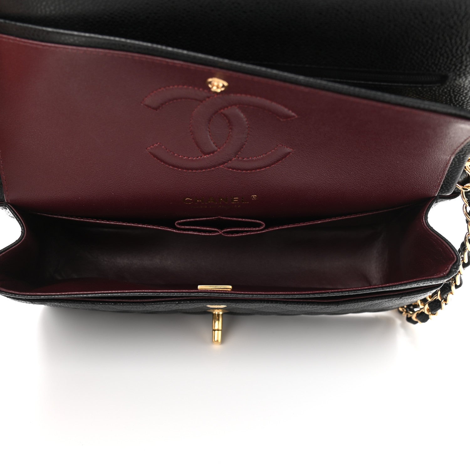 Chanel Caviar Quilted Medium Double Flap Black 5 of 9