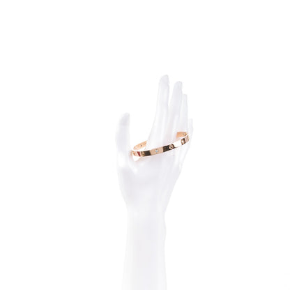 Cartier 18K Pink Gold 4 Diamond LOVE Bracelet 18 2 of 5