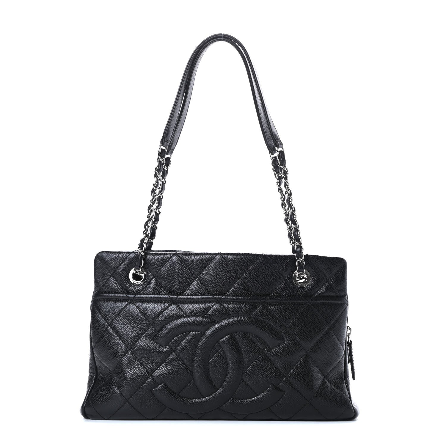 Chanel Caviar Quilted Timeless CC Soft Tote Black 1 of 10