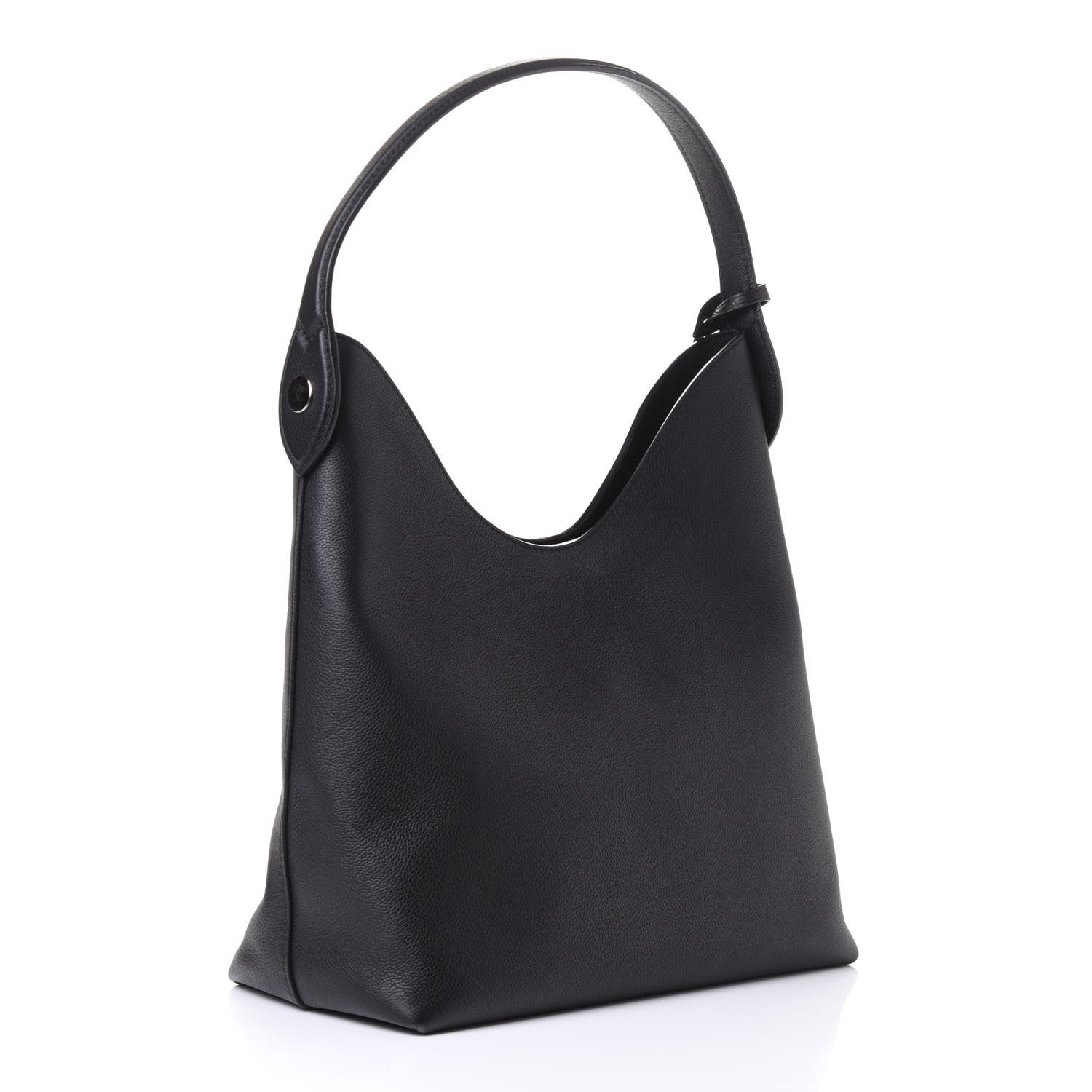 Louis Vuitton Calfskin Lockme Hobo Black 2 of 4