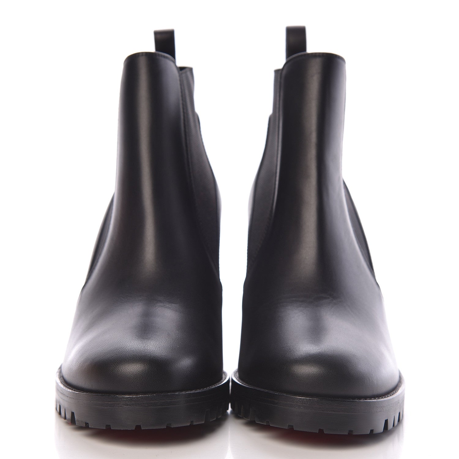 Christian Louboutin Calfskin Marchacroche 70 Chelsea Boots 36.5 Black 2 of 8