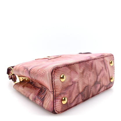 Louis Vuitton Lizard Mini Capucines Pink Multicolor 4 of 9