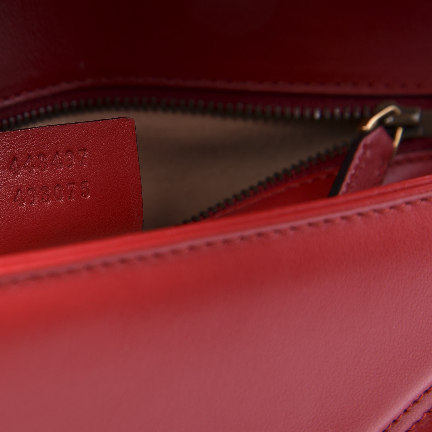 Gucci Calfskin Matelasse Small GG Marmont Shoulder Bag Hibiscus Red 8 of 11