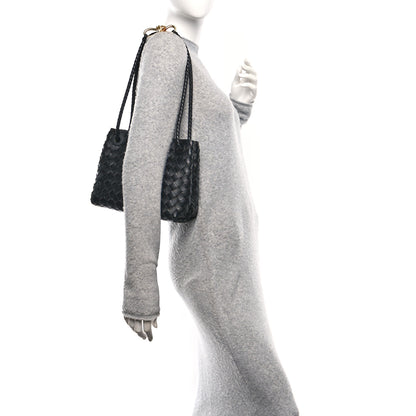 Bottega Veneta Nappa Intrecciato Small Andiamo Shoulder Bag Black 2 of 9