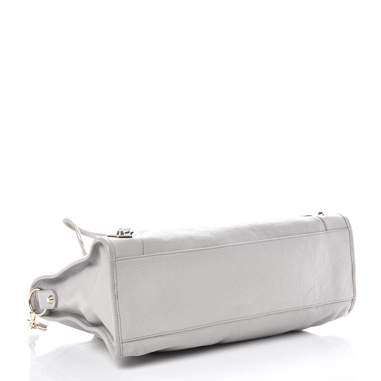 Chevre Gold Metallic Edge Hardware City Gris Perle