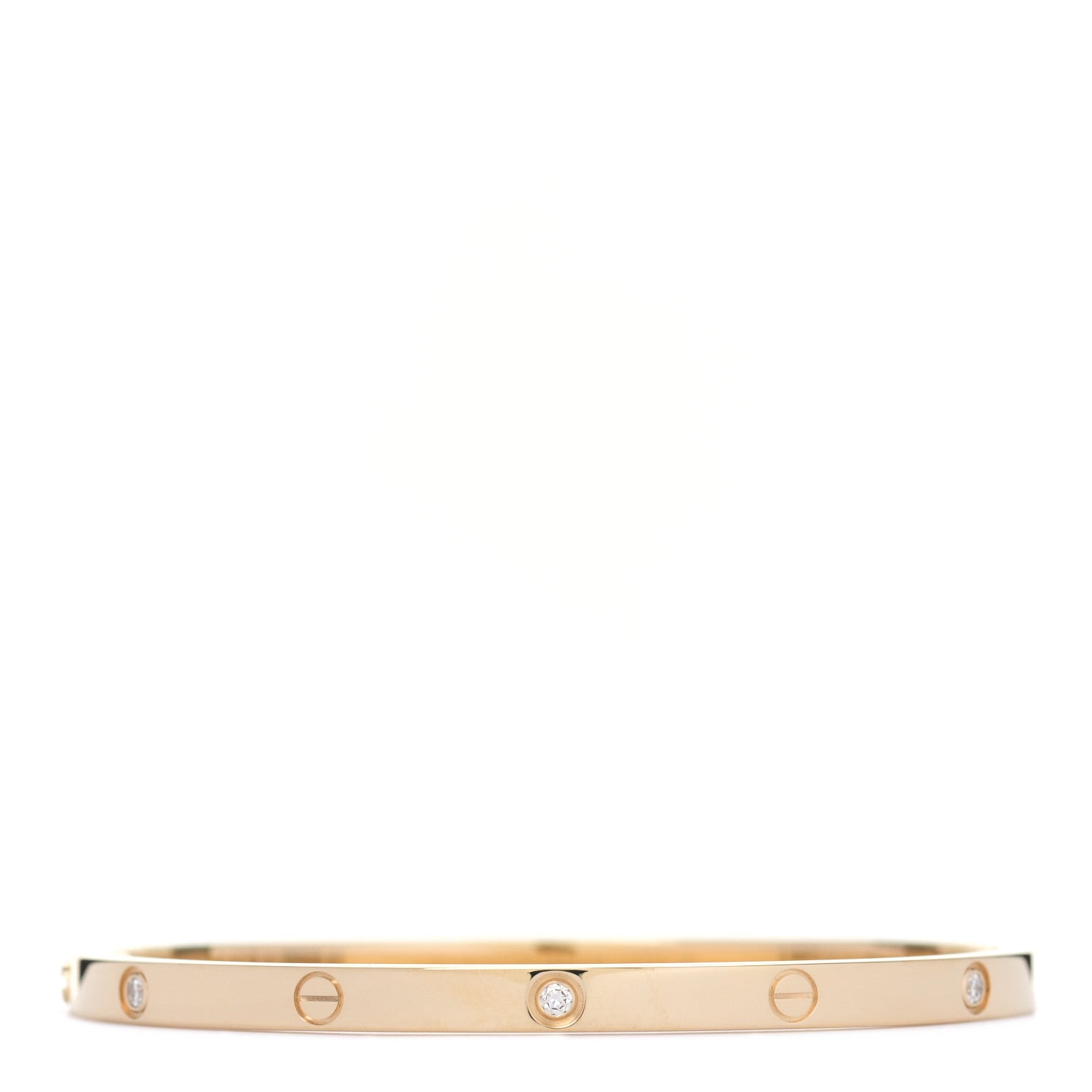 Cartier 18K Yellow Gold 6 Diamond Small LOVE Bracelet 15 2 of 5
