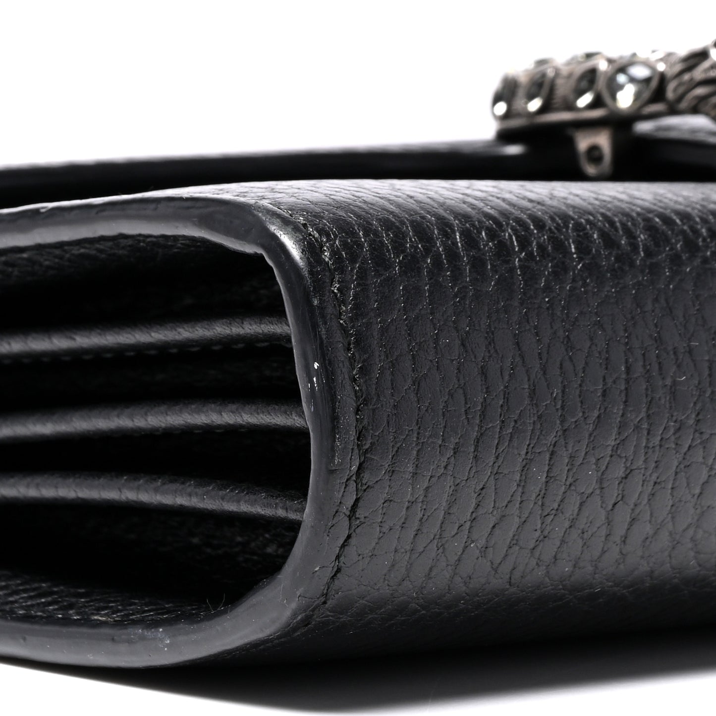 Calfskin Mini Dionysus Chain Wallet Black