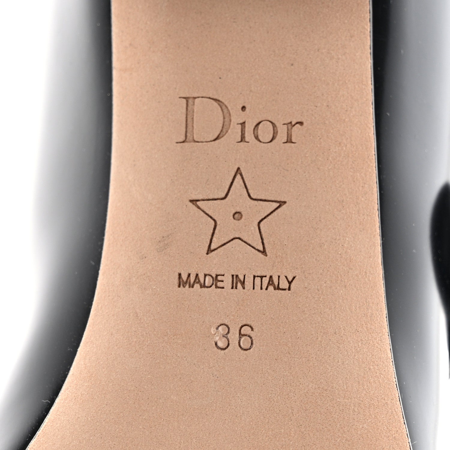 Christian Dior Brushed Calfskin Uniform 30mm Pumps 36 Black 6 of 10
