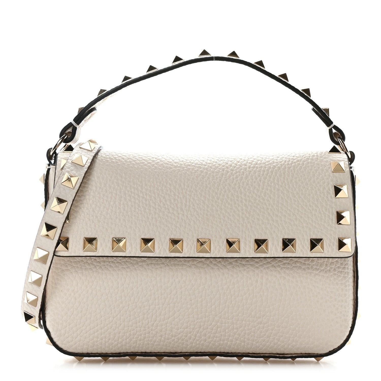 Valentino Garavani Calfskin Rockstud Crossbody Pouch Light Ivory 1 of 9