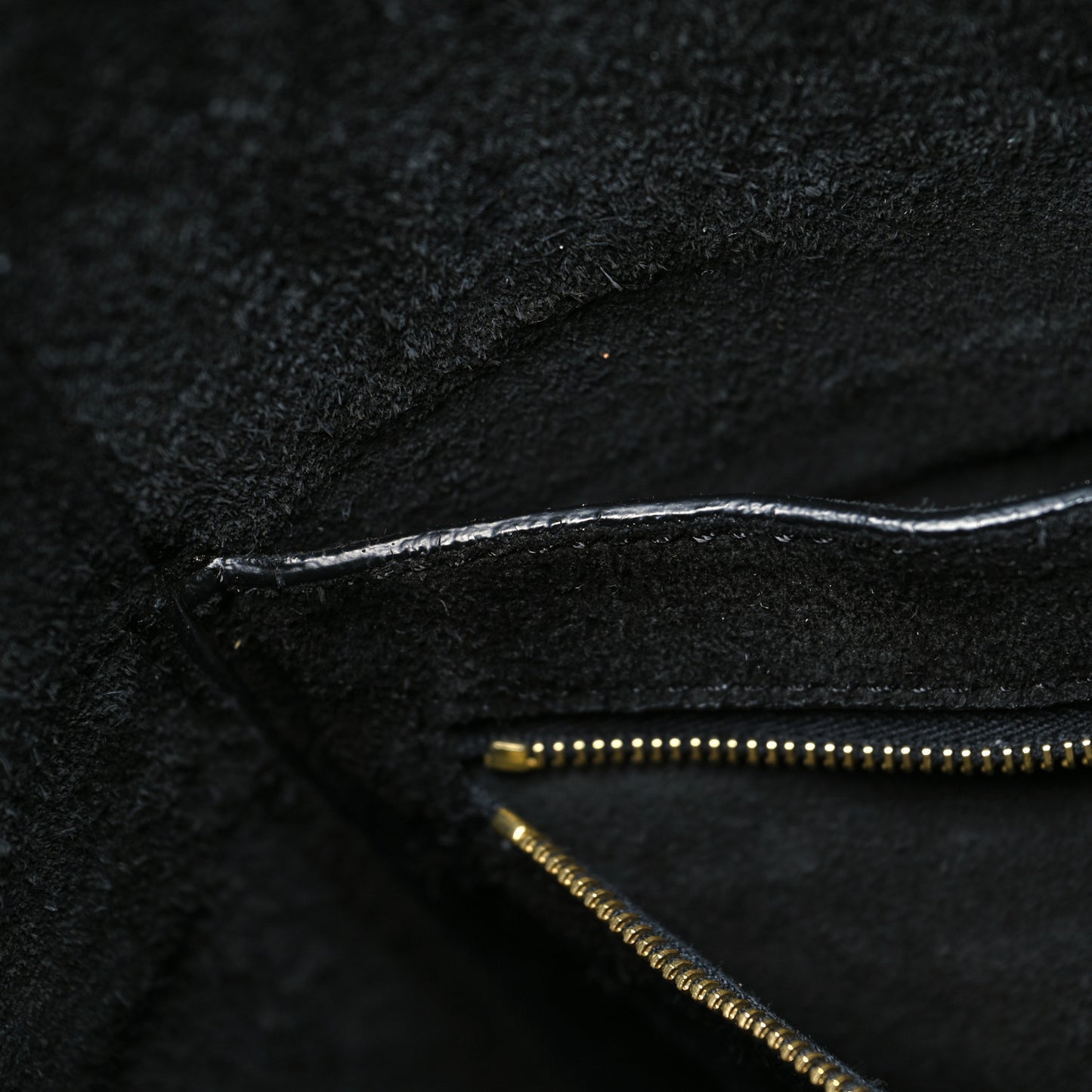 Soft Grained Calfskin Sangle Bucket Bag Black