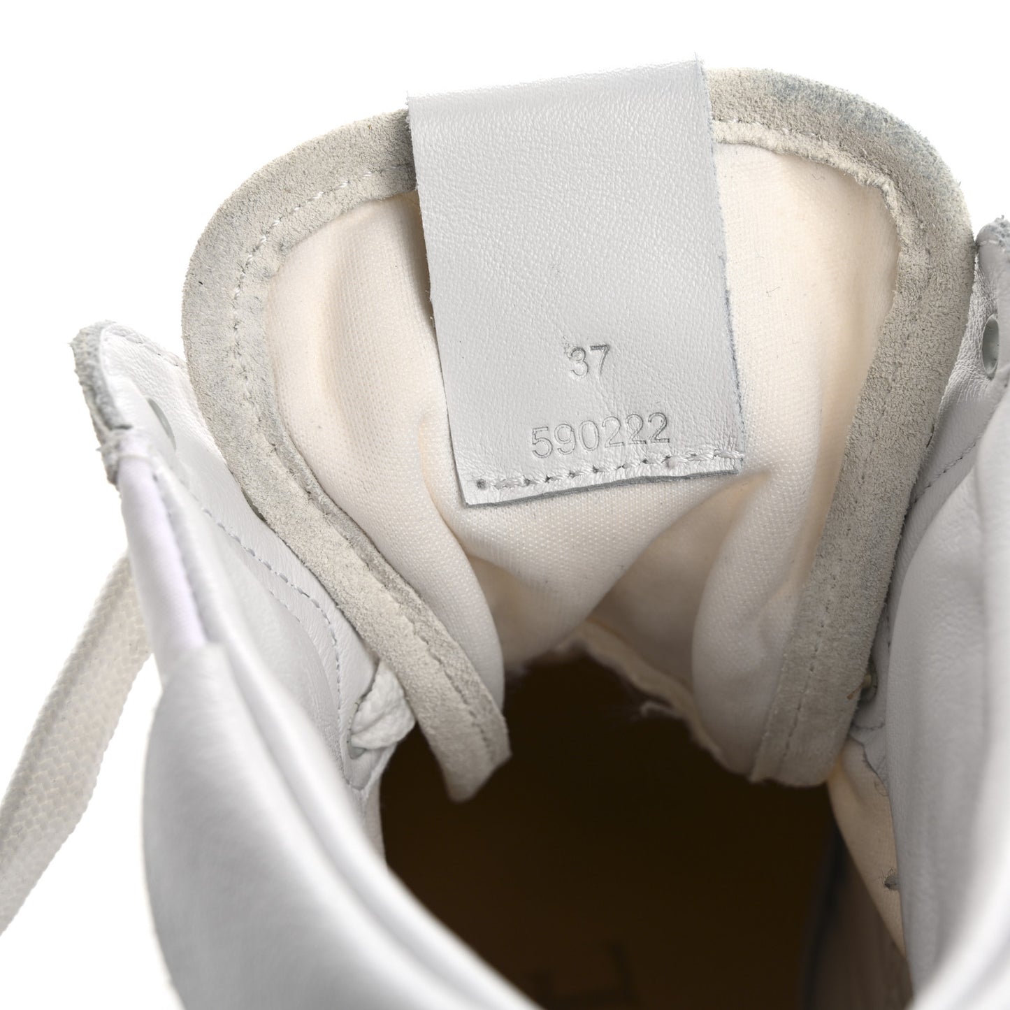 Nylon Suede Flow Retro Runner High Top Sneakers 37 White