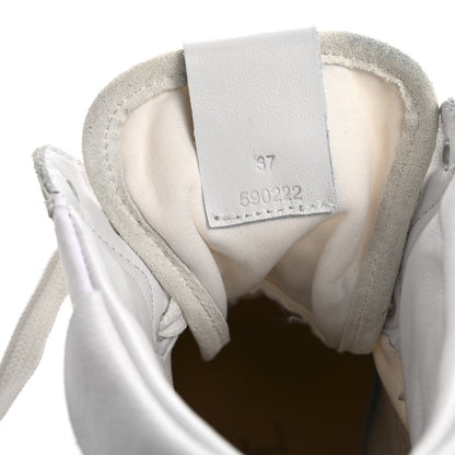 Loewe Nylon Suede Flow Retro Runner High Top Sneakers 37 White 9 of 13