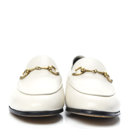 Gucci Lambskin Womens Brixton Horsebit Loafers 36 Mystic White 2 of 11