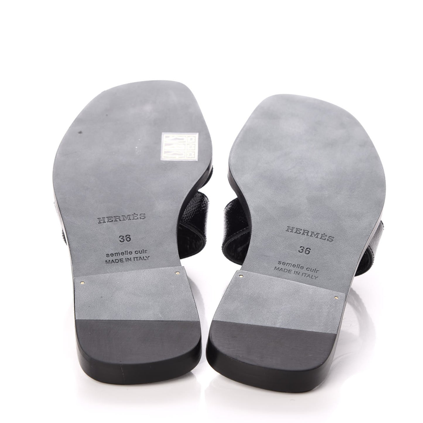 Patent Epsom Oran Sandals 36 Black