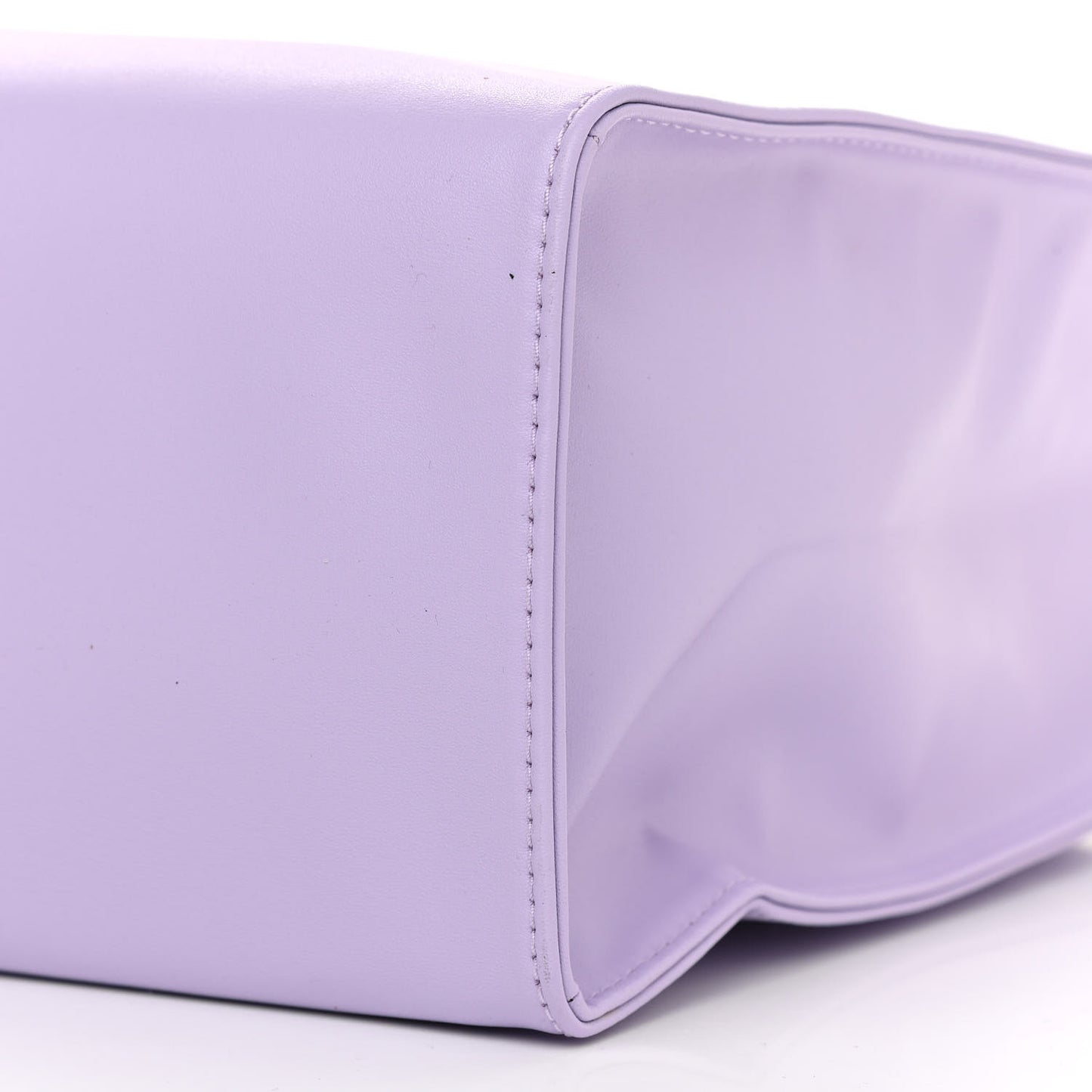Vegan Leather Medium Shopping Bag Lavender