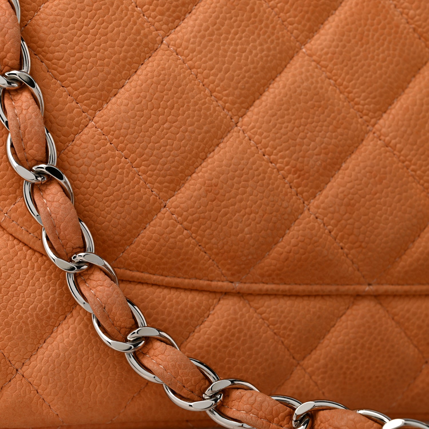 Chanel Iridescent Caviar Quilted Jumbo Double Flap Dark Beige 12 of 13