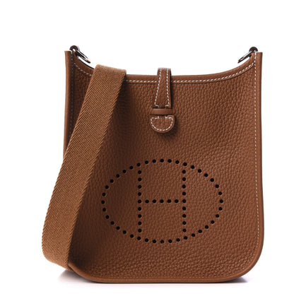 Hermes Taurillon Clemence Evelyne TPM Gold 1 of 10