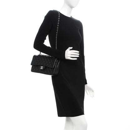 Chanel Lambskin Quilted Medium Double Flap Black 2 of 8
