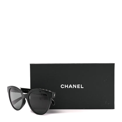 Chanel Acetate CC Butterfly Sunglasses 5414-A Black 9 of 9