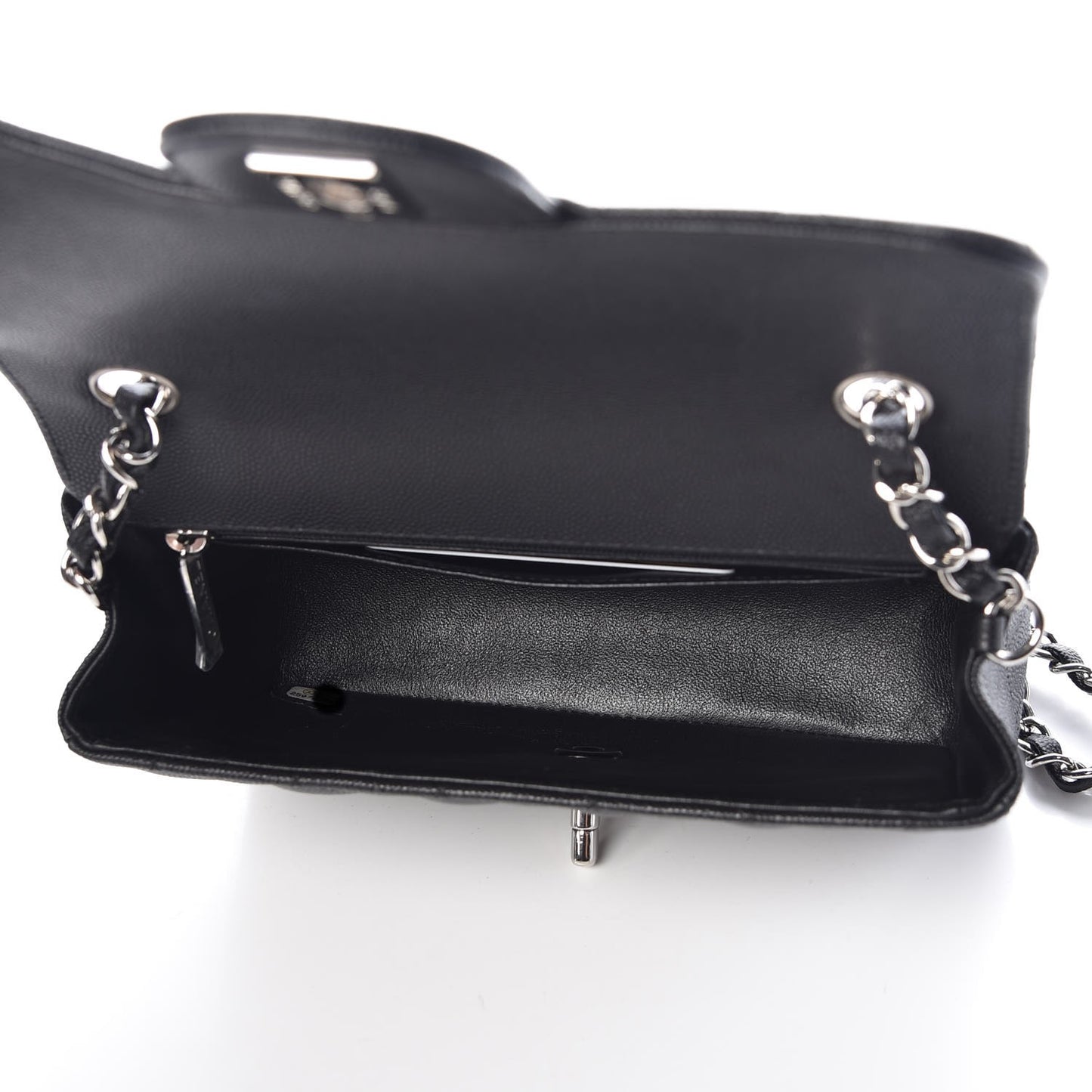 Caviar Quilted Mini Rectangular Flap Black