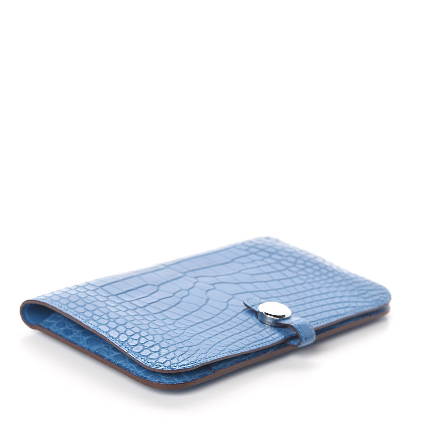 Matte Alligator Dogon Combined Wallet Bleu Izmir