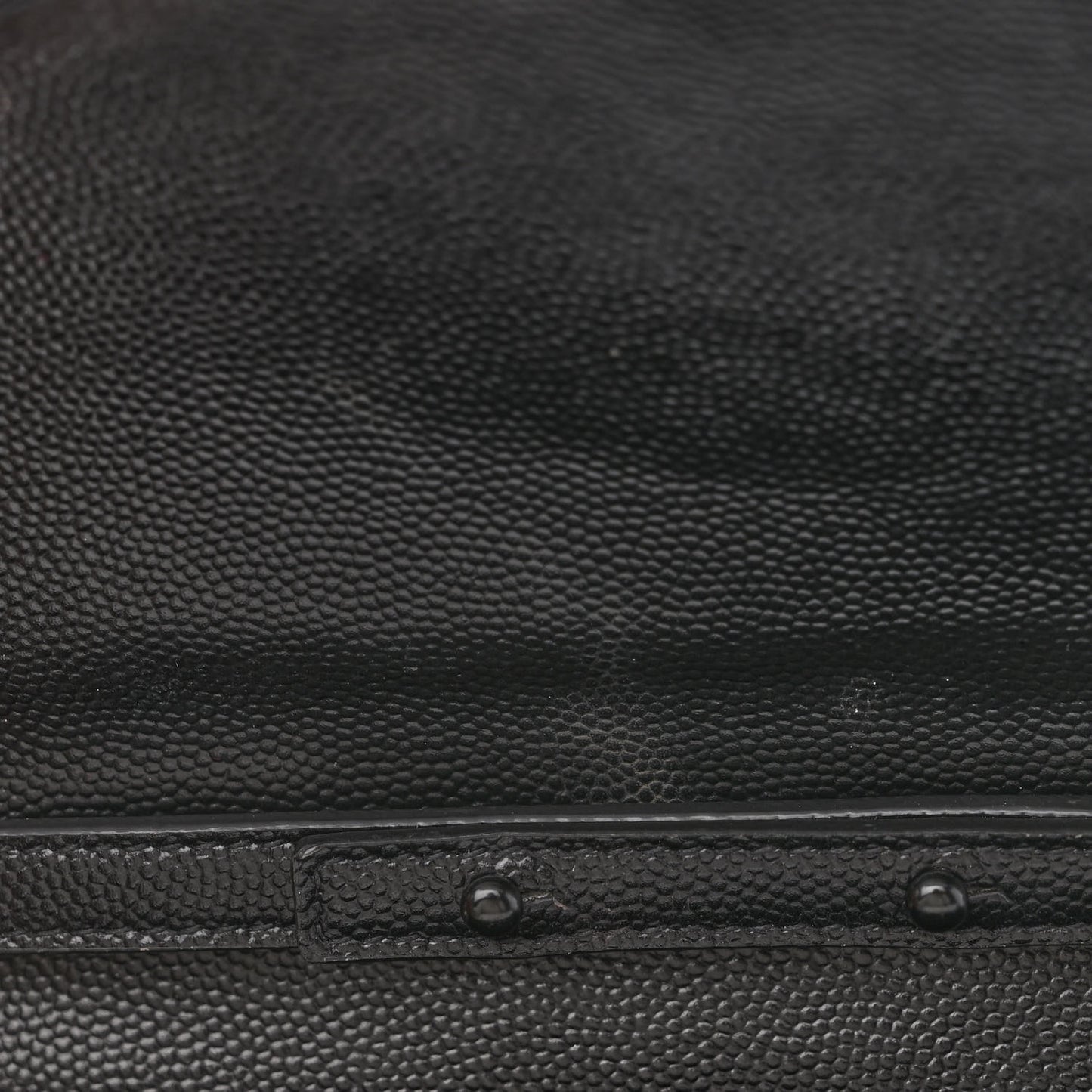 Grain De Poudre Matelasse Chevron Monogram Monochrome Chain Wallet Black