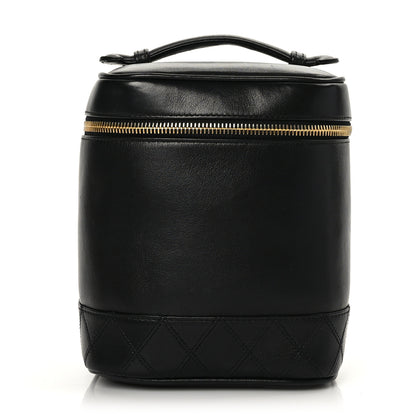 Chanel Lambskin Vanity Cosmetic Case Black 1 of 11